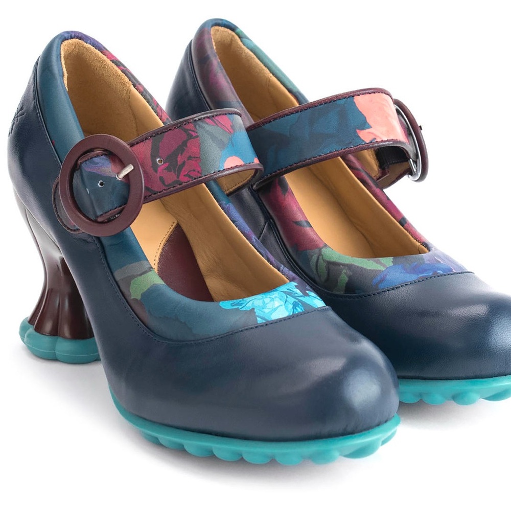 John Fluevog Ceres Floral Mary Jane